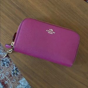 Purple Coach Wallet